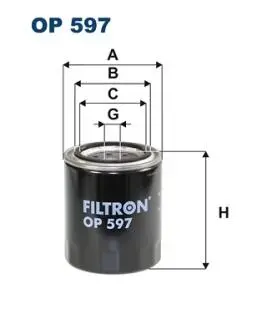 Фильтр масла FILTRON OP597