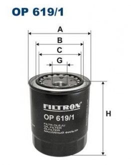 Фільтр масла FILTRON OP6191 (фото 1)