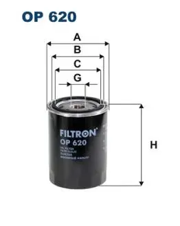 Фільтр масла FILTRON OP620