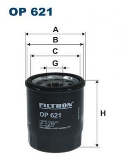 Фильтр масла FILTRON OP621 (фото 1)