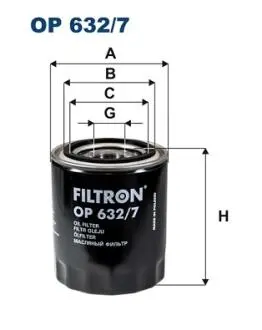 Фільтр масла FILTRON OP6327