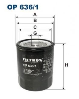 Фільтр масла FILTRON OP6361 (фото 1)