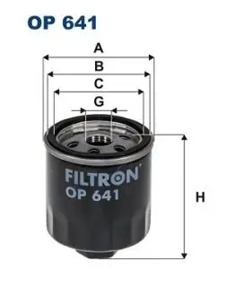 Фильтр масла FILTRON OP641