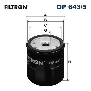 Фильтр масла FILTRON OP6435