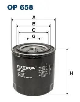 Фільтр масла FILTRON OP658