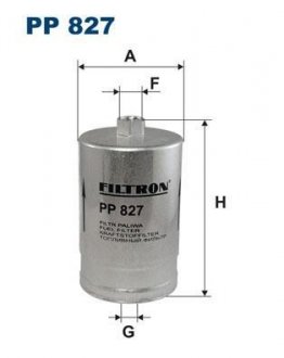 Фильтр топлива FILTRON PP827 (фото 1)