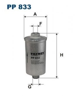 Фильтр топлива FILTRON PP833