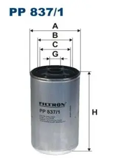 Фильтр топлива FILTRON PP8371