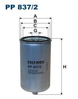 Фильтр топлива FILTRON PP8372 (фото 1)