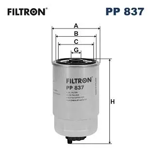 Фильтр топлива FILTRON PP837