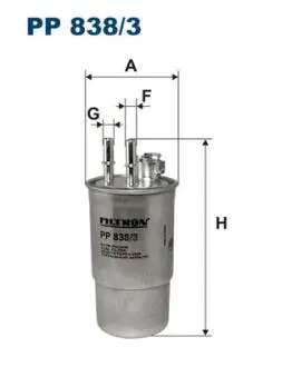 Фільтр палива FILTRON PP8383