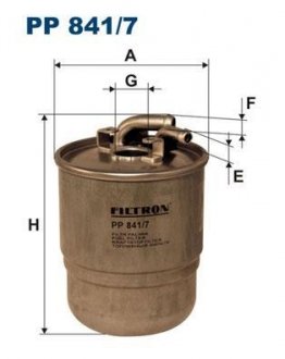 Фильтр топлива FILTRON PP8417 (фото 1)