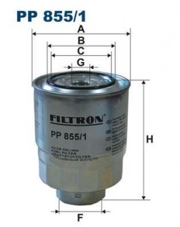 Фільтр палива FILTRON PP8551 (фото 1)