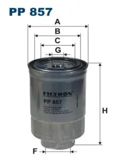 Фильтр топлива FILTRON PP857