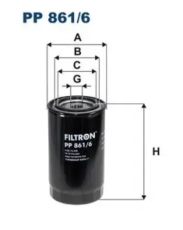 Фильтр топлива FILTRON PP8616
