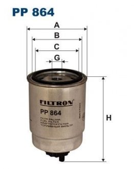 Фильтр топлива FILTRON PP864