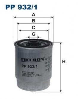 Фильтр топлива FILTRON PP9321