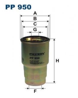 Фильтр топлива FILTRON PP950 (фото 1)