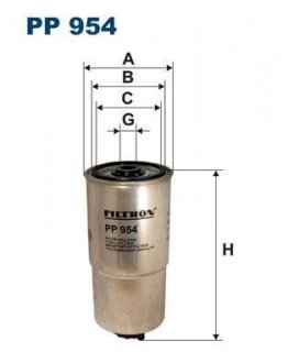 Фильтр топлива FILTRON PP954 (фото 1)