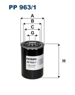 Фильтр топлива FILTRON PP9631