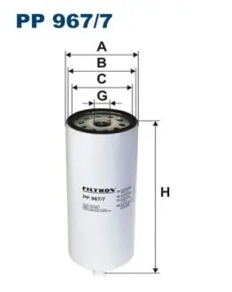 Фильтр топлива FILTRON PP9677