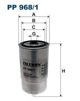 Фильтр топлива FILTRON PP9681 (фото 1)