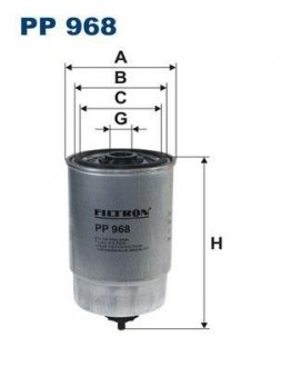 Фильтр топлива FILTRON PP968 (фото 1)
