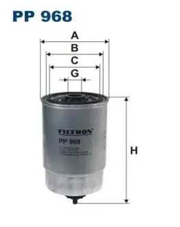 Фільтр палива FILTRON PP968