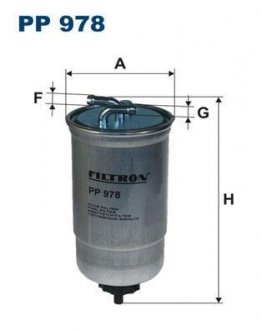 Фильтр топлива FILTRON PP978 (фото 1)