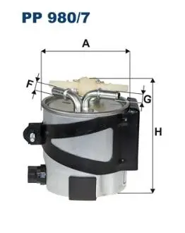 Фильтр топлива FILTRON PP9807