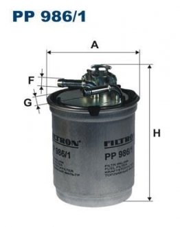Фильтр топлива FILTRON PP9861
