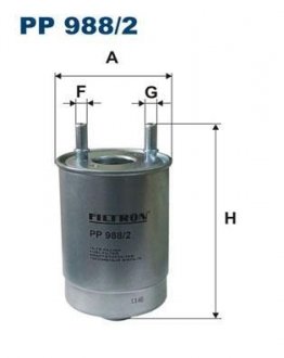 Фильтр топлива FILTRON PP9882