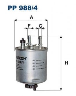 Фильтр топлива FILTRON PP9884