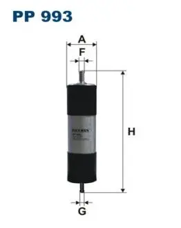 Фильтр топлива FILTRON PP993