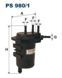 Фильтр топлива FILTRON PS9801 (фото 1)