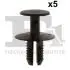 Кліпса кріплення облицювання (к-кт 5 шт) BMW/MB/Mitsubishi/Smart/Volvo 90- Fischer Automotive One (FA1) 10-20002.5 (фото 1)