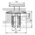 Кліпса кріплення облицювання (к-кт 5 шт) BMW/MB/Mitsubishi/Smart/Volvo 90- Fischer Automotive One (FA1) 10-20002.5 (фото 2)