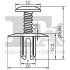 Кліпса кріплення обшивки (к-кт 5 шт) BMW Fischer Automotive One (FA1) 10-30004.5 (фото 2)