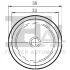 Фото 2 - заглушка планки вітрового скла (к-кт 5шт) VW Caddy 03- Fischer Automotive One (FA1) 11-10024.5 Заглушка планки вітрового скла (к-кт 5шт) VW Caddy 03- Fischer Automotive One (FA1) 11-10024.5 (фото 2)