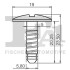 Кліпса кріплення решітки радіатора (к-кт 5 шт) VW T5 03- Fischer Automotive One (FA1) 11-10034.5 (фото 2)