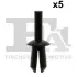 Кліпса кріплення обшивки (к-кт 5шт) VW Caddy/Crafter/Golf 78- Fischer Automotive One (FA1) 11-20004.5 (фото 1)
