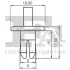 Кліпса кріплення підкрильника (к-кт 5шт) Audi/MB/Opel/Seat/Skoda/VW Fischer Automotive One (FA1) 11-20011.5 (фото 2)