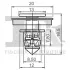 Кліпса кріплення обшивки дверей (к-кт 5 шт) VW Caddy III/IV/T5 03-20 Fischer Automotive One (FA1) 11-40035.5 (фото 2)