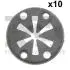 Шайба фіксуюча (к-кт 10шт) VW Caddy II/III/Crafter 30-35/30-50/Golf II/III/IV/V/VI/Jetta II 80- Fischer Automotive One (FA1) 11-40111.10 (фото 1)