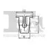 Кліпса (пістон) кріплення обшивки капоту (к-кт 5 шт) VW Caddy 95- Fischer Automotive One (FA1) 11-60005.5 (фото 2)
