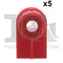 Кліпса кріплення (к-кт 5шт) Opel Astra H/J/Corsa D/E/Insignia A/B/Vectra C 02- Fischer Automotive One (FA1) 12-60002.5 (фото 1)