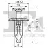 Кліпса кріплення (пістон) (к-кт 5шт) Ford Transit/Connect/Mondeo 02- Fischer Automotive One (FA1) 13-30003.5 (фото 2)