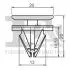 Кліпса кріплення обшивки (к-кт 5 шт) Citroen C3/Ford Fiesta/Kuga 12- Fischer Automotive One (FA1) 13-40026.5 (фото 2)