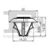 Кліпса кріплення обшивки (к-кт 10шт) MB E-class (W211) 02-11 Fischer Automotive One (FA1) 14-10005.10 (фото 2)