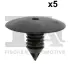 Кліпса кріплення личкування (к-кт 5шт) Renault/Citroen/Dacia Fischer Automotive One (FA1) 21-10008.5 (фото 1)